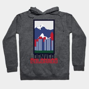 Denver Skyline T-Shirt Hoodie